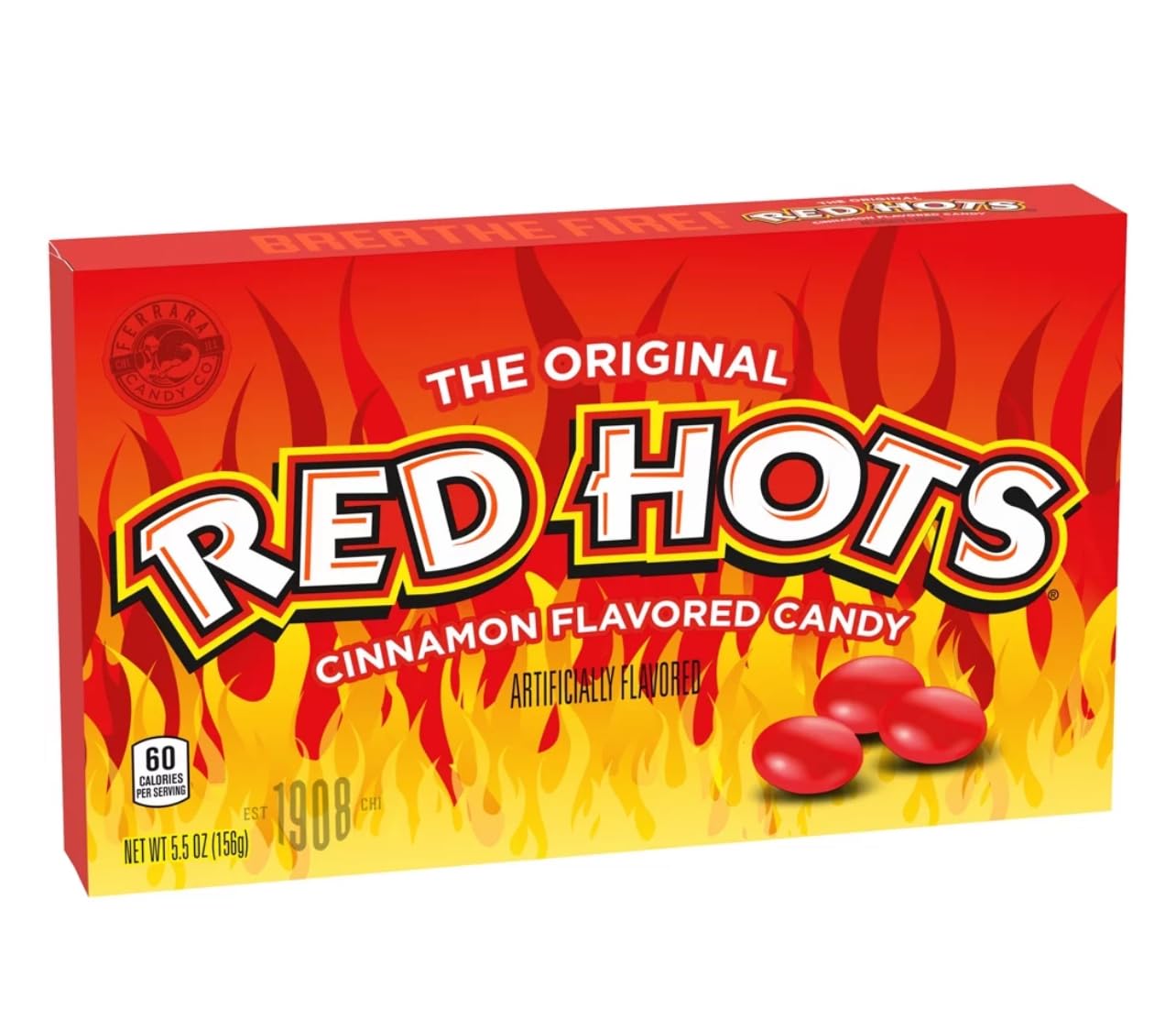 Red Hots Cinnamon Candy Theater Box