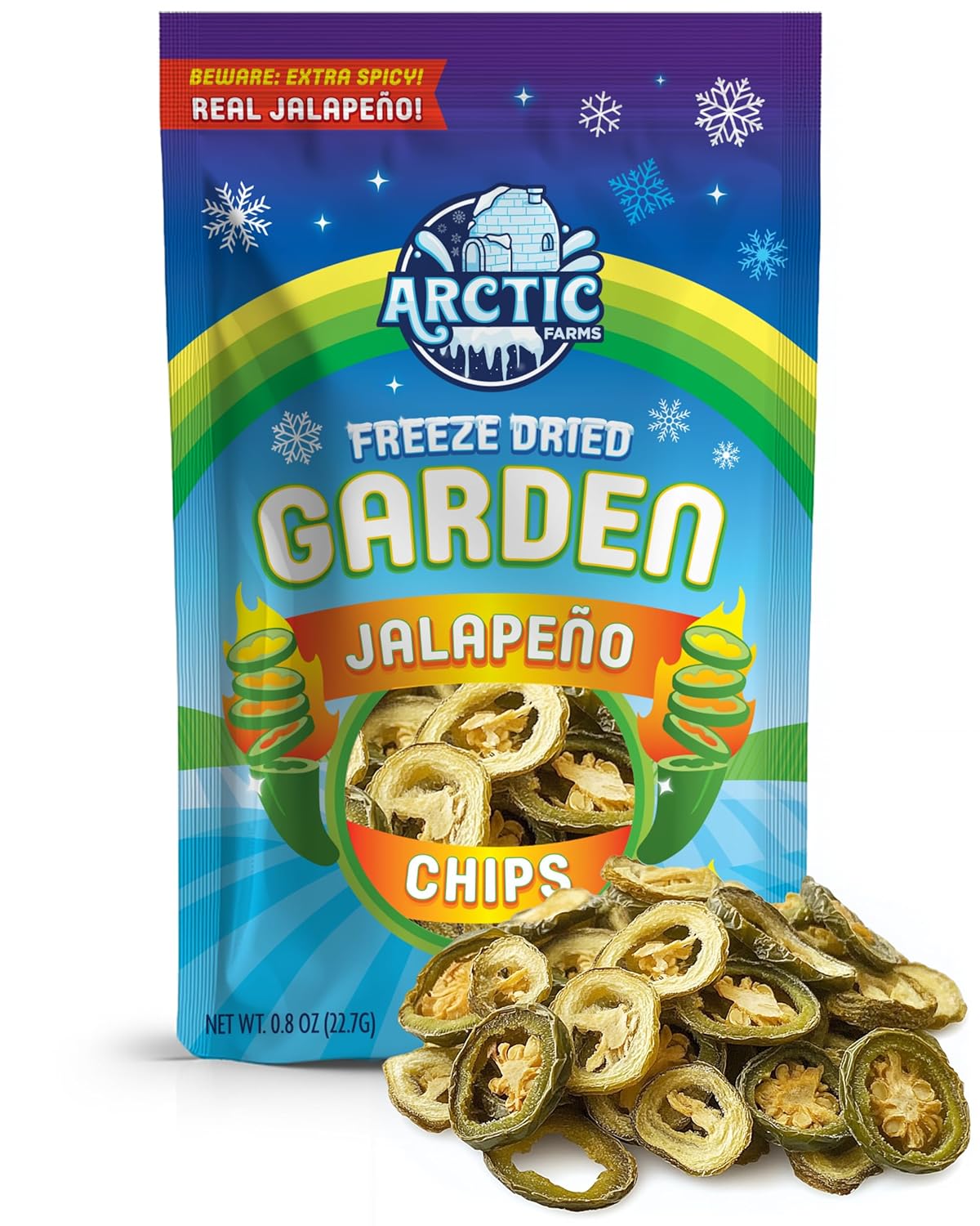 Arctic Farms - Freeze Dried Jalapeno Chips - Extra Spicy