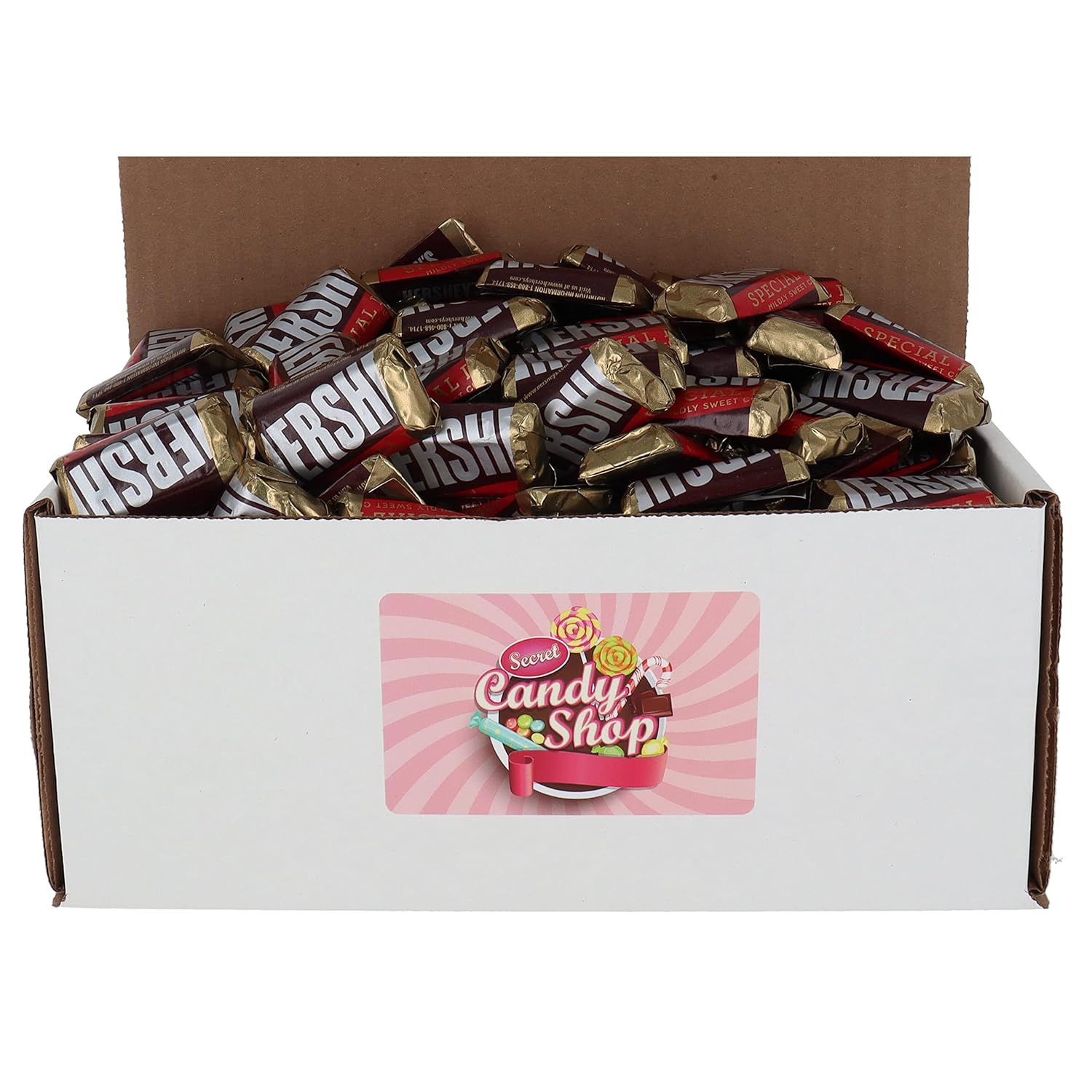 Hershey Special Dark Chocolate Mini Candy Bars in Box (Individually Wrapped)