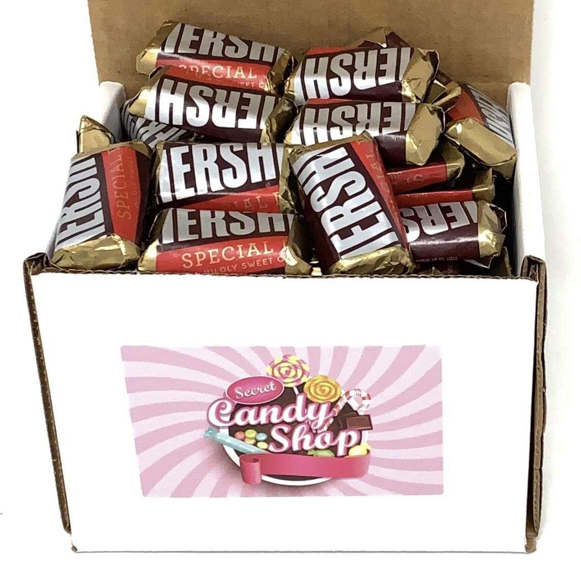 Hershey Special Dark Chocolate Mini Candy Bars in Box (Individually Wrapped)