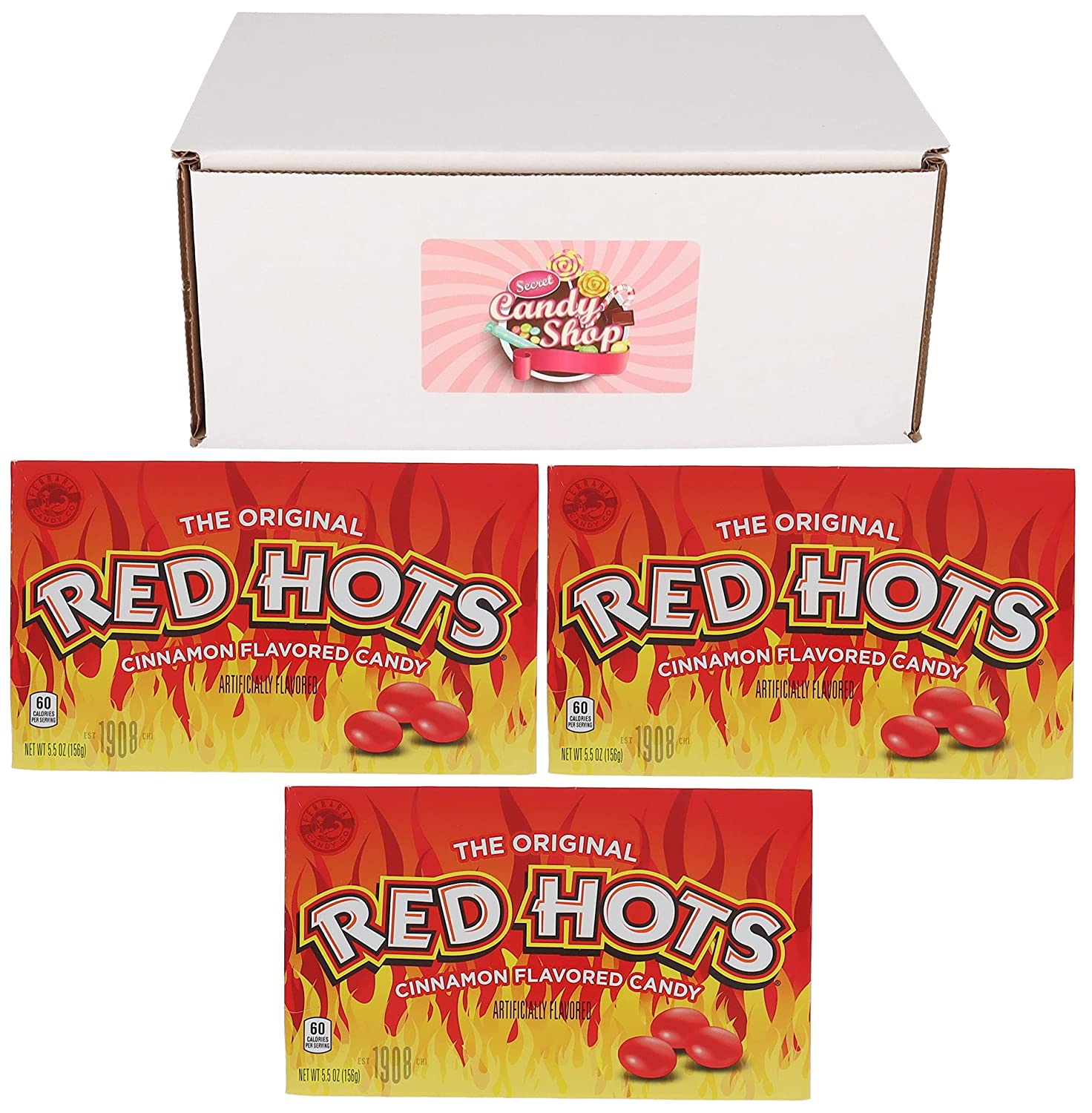 Red Hots Cinnamon Candy Theater Box