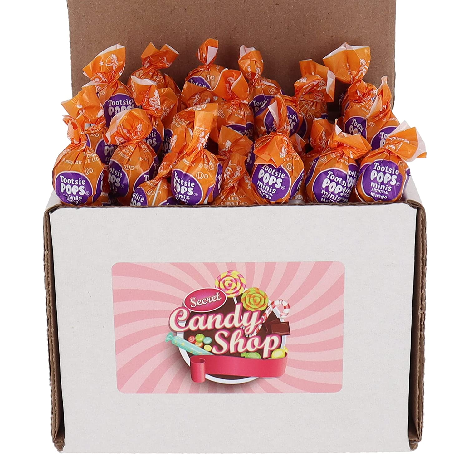 Tootsie Pops Lollipops Miniature Mini 50 Lollies in a Box