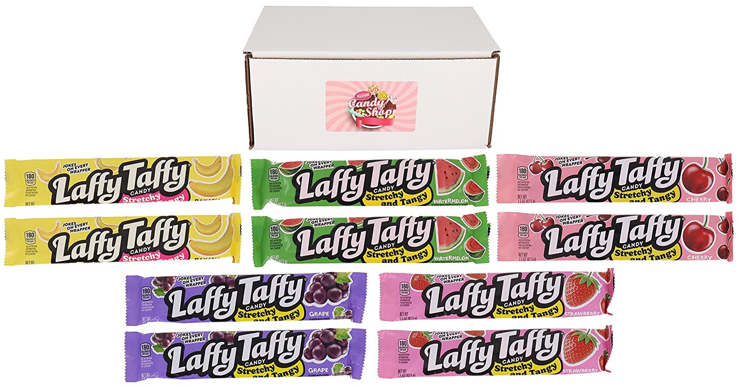 Laffy Taffy Stretchy & Tangy Variety Pack of 5 Flavors