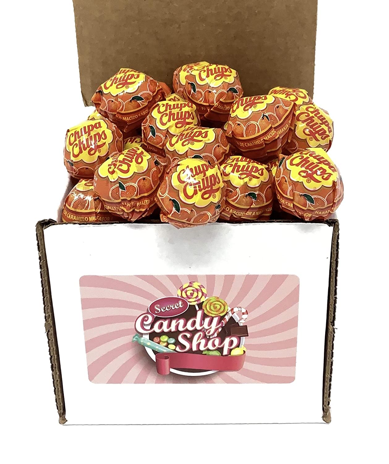 Chupa Chups Lollipops, Strawberry and Cream in Box, 40 Lollies – Secret  Candy Shop