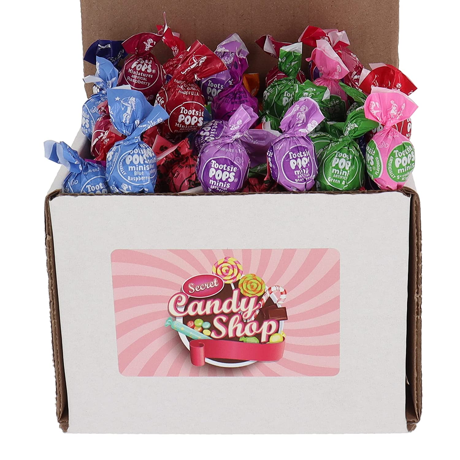 Tootsie Pops Lollipops Miniature Mini 50 Lollies in a Box