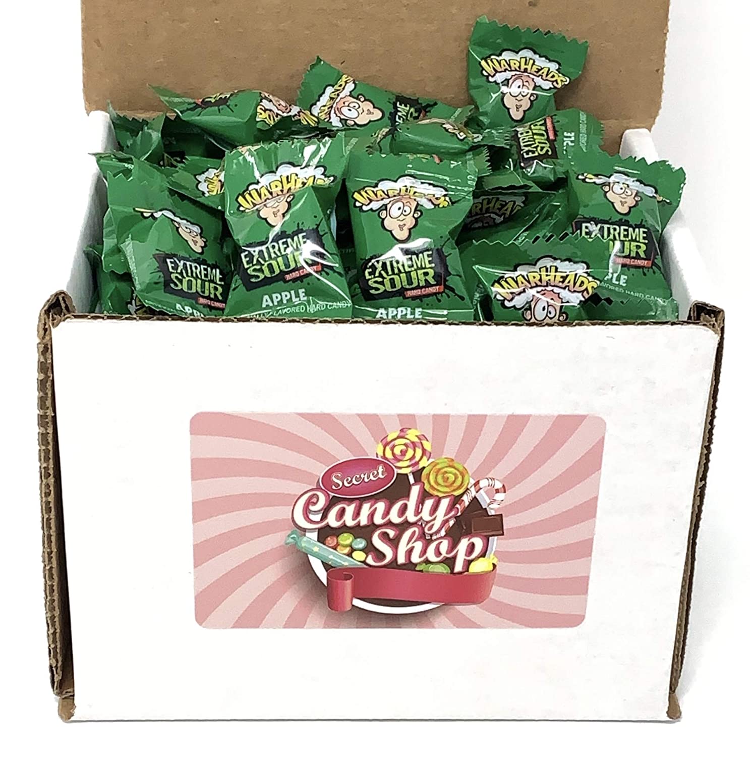 Warheads Extreme Sour Candy in Box, 1Lb (Individually Wrapped)