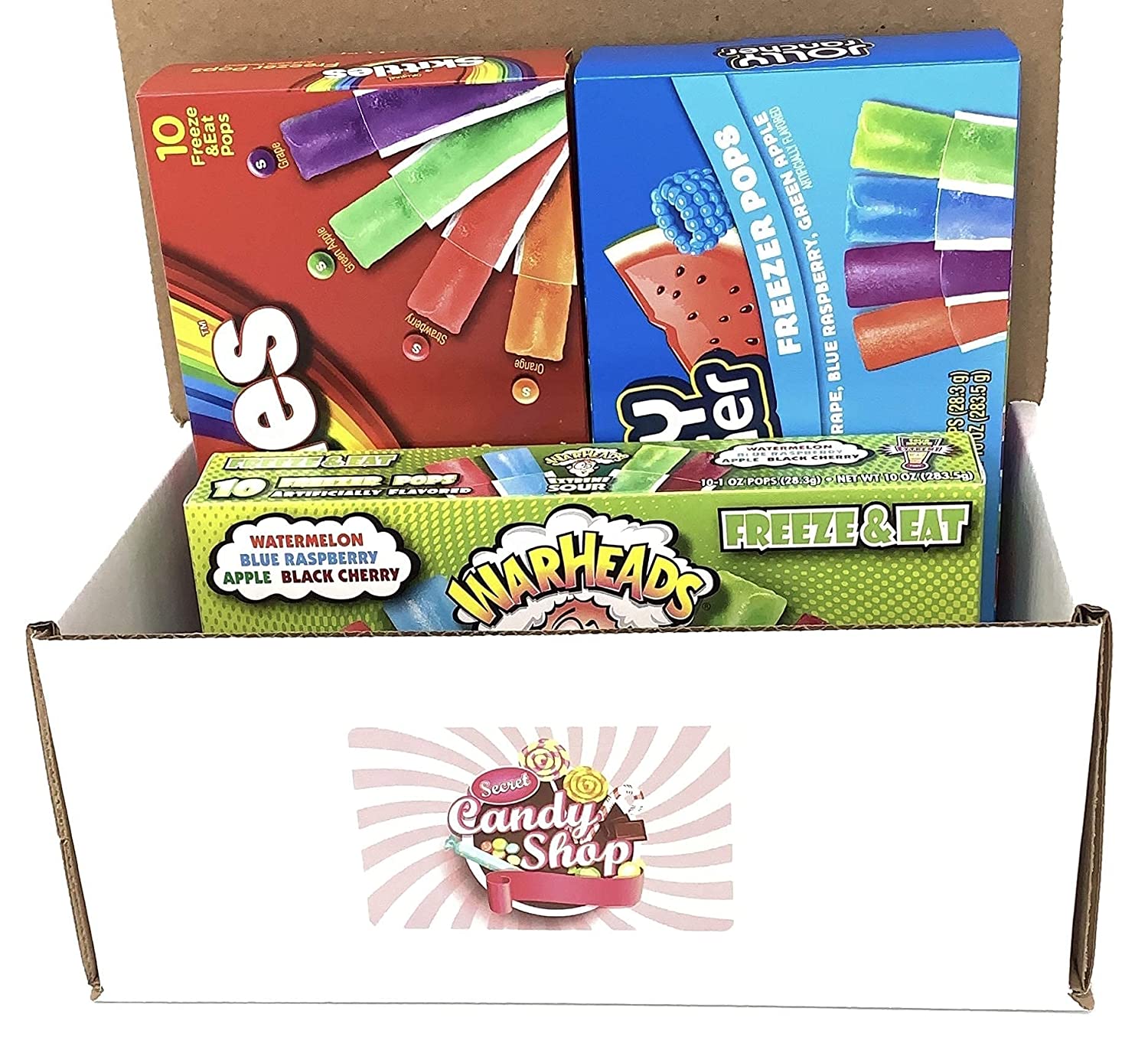 Jolly Rancher, Skittle, Warheads Freezer Pops Variety Pack – Secret Candy  Shop