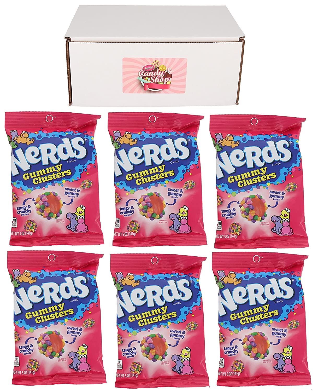 Nerds Gummy Clusters Candy 5oz (Pack of 6)