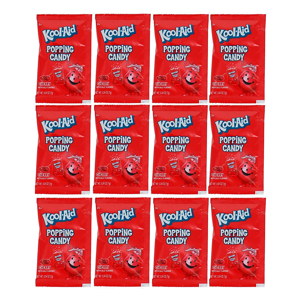 Kool-Aid Popping Candy Large Size - Cherry (Pack of 12)