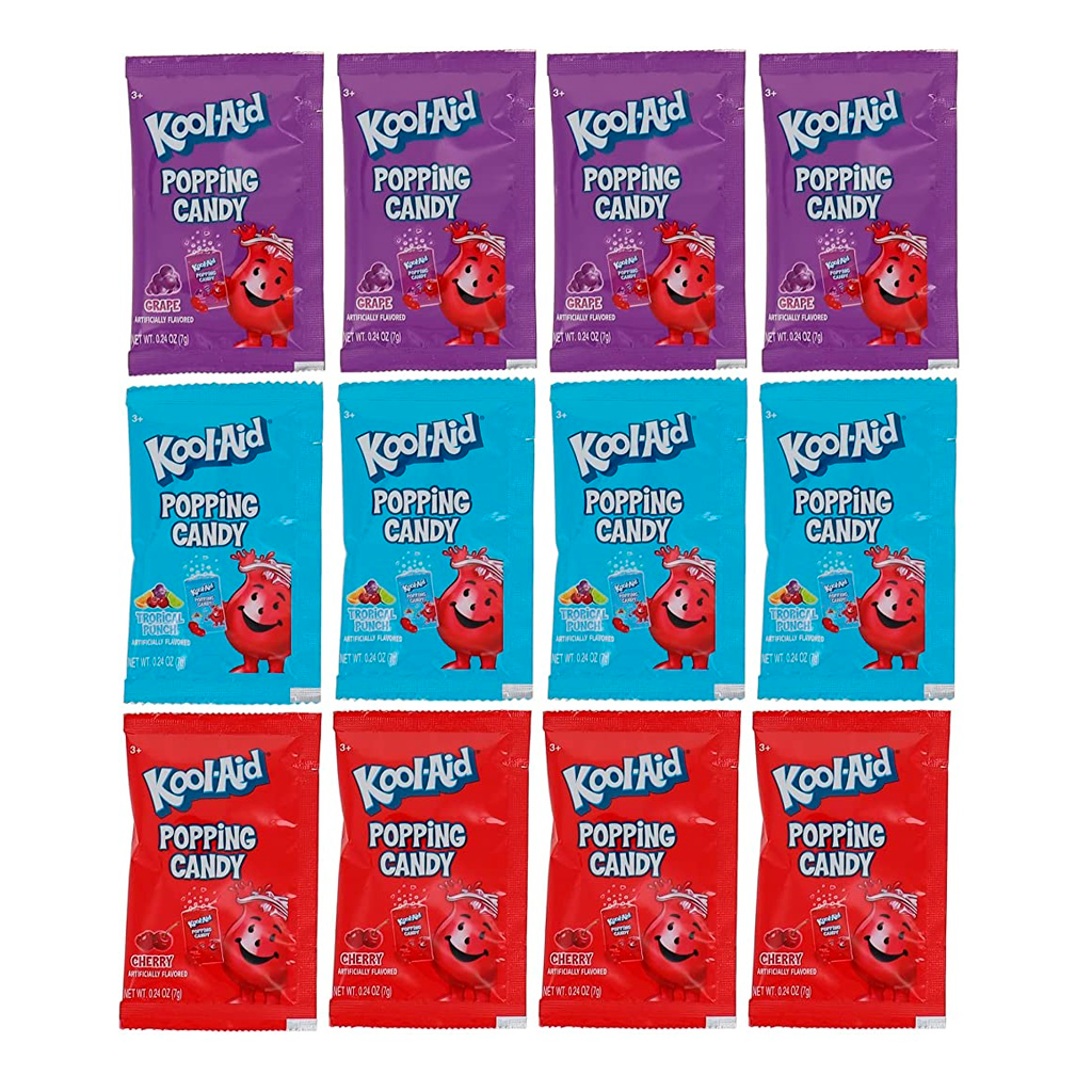 Kool-Aid Popping Candy Large Size - Variety (Pack of 12)