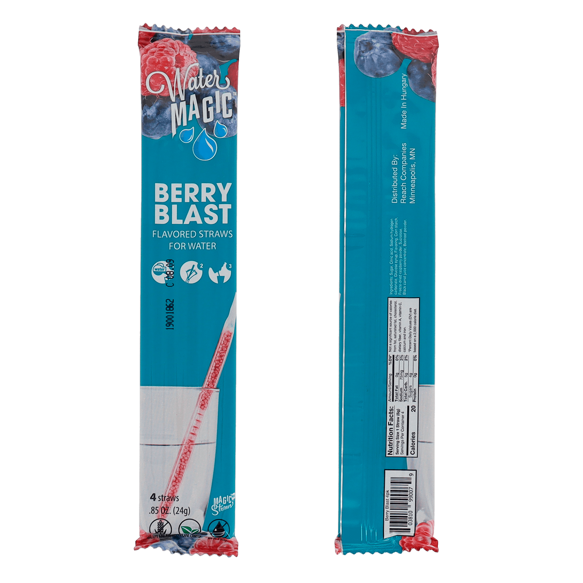 Milk Magic Water Magic Straws - Berry Blast